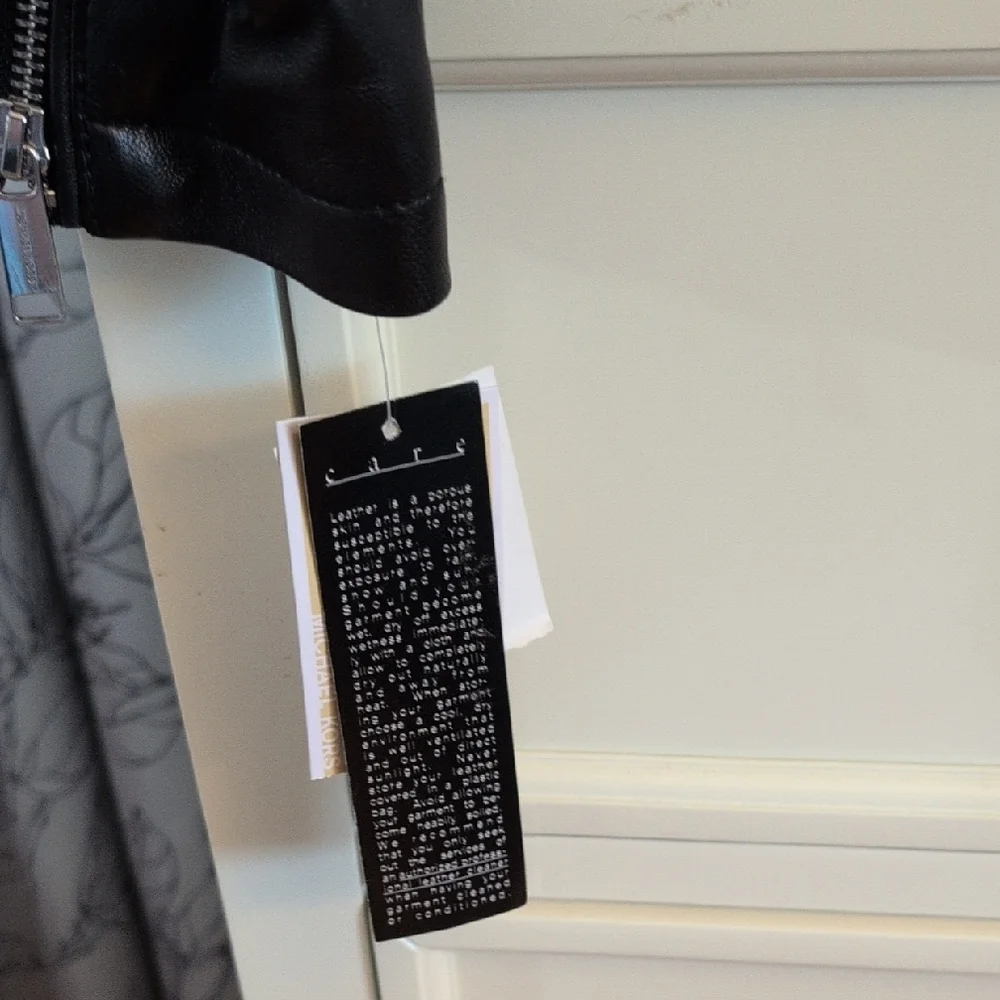 Michael Kors Black Leather Jacket - Picture 10 of 11